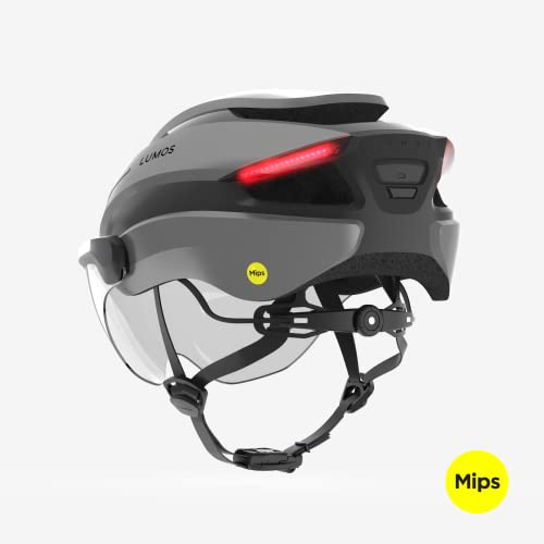 Lumos Ultra E-Bike Smart Helmet | NTA 8667 Certified | Front & Rear LED Lights | Retractable Face Shield | App Controlled | EBike, Scooter, Cycling, Bicycle | Adults, Men Women