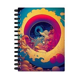 cool colorful spiral notebook - digital notebook - themed notebook