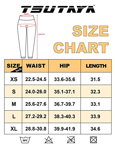 TSUTAYA Seamless Workout Scrunch Leggings for Women Butt Lifting Tummy Control Women's High Waisted Gym Yoga Pants