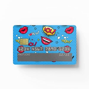 HK Studio Card Skin Sticker Sticker Bomb for EBT, Transportation, Key, Credit, Debit Card Skin - Protecting and Personalizing Bank Card - No Bubble, Slim, Waterproof, Digital-Printed