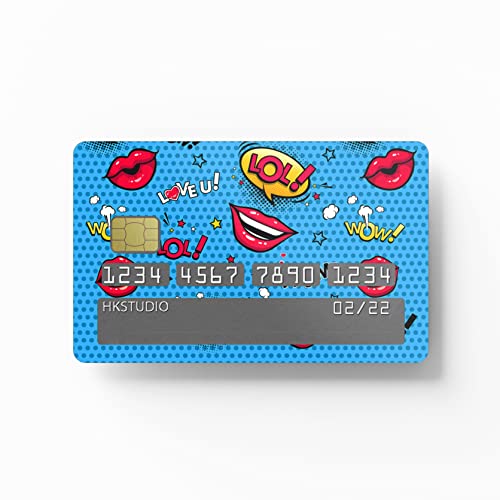 HK Studio Card Skin Sticker Sticker Bomb for EBT, Transportation, Key, Credit, Debit Card Skin - Protecting and Personalizing Bank Card - No Bubble, Slim, Waterproof, Digital-Printed