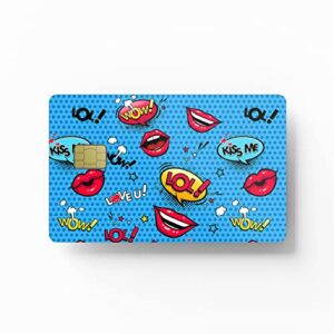 hk studio card skin sticker sticker bomb for ebt, transportation, key, credit, debit card skin - protecting and personalizing bank card - no bubble, slim, waterproof, digital-printed