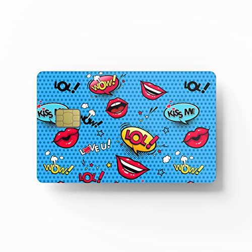 HK Studio Card Skin Sticker Sticker Bomb for EBT, Transportation, Key, Credit, Debit Card Skin - Protecting and Personalizing Bank Card - No Bubble, Slim, Waterproof, Digital-Printed