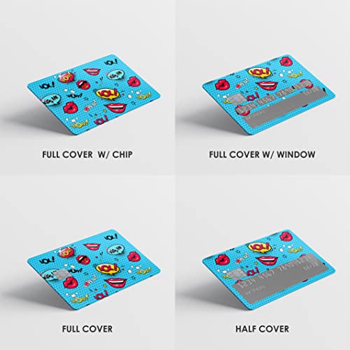 HK Studio Card Skin Sticker Sticker Bomb for EBT, Transportation, Key, Credit, Debit Card Skin - Protecting and Personalizing Bank Card - No Bubble, Slim, Waterproof, Digital-Printed