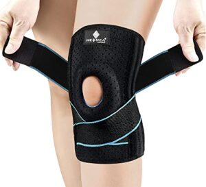 neenca knee braces for knee pain men & women, adjustable knee support with patella gel pad & side stabilizers, medical knee wrap for arthritis, meniscus tear, acl, pain relief, running, sports. ace-54