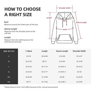 JOGBVNE Mens 3D Printed Hoodies Casual Fashion Adult Pullover Sweatshirt with Pocket for Women S
