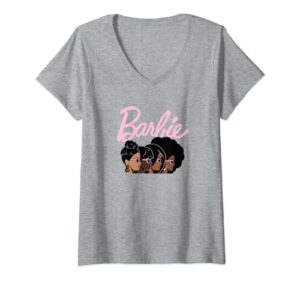 barbie - bhm logo v-neck t-shirt