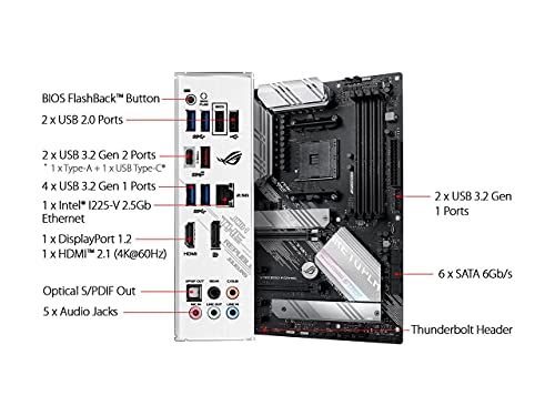 Inland QN322 2TB Gen3 PCIE 3.0 NVMe M.2 2280 SSD + AMD Ryzen 5 5600X Desktop Processor Bundle with ASUS ROG Strix B550-A AMD AM4 ATX Gaming Motherboard