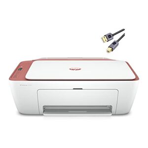 hp deskjet 2742 series all-in-one color inkjet printer i print copy scan i wireless usb connectivity i mobile printing i up to 4800 x 1200 dpi print up to 7 iso ppm i cinnamon + printer cable