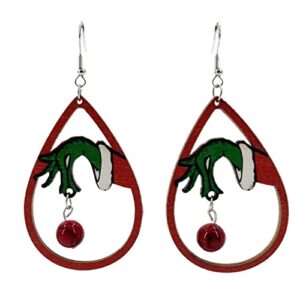 grinch earring for women, girls, teens and more. super cute grinch ornament for christmas 2022. the grinch earrings for christmas. great pair of grinch accessories for women, gifts, christmas parities, grinch themed décor for christmas. handmade pair of g