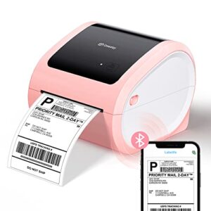 Bluetooth Shipping Label Printer 4x6 - Wireless Thermal Label Printer for Small Business, Thermal Printer for Shipping Labels, Shipping Label Maker, Compatible with USPS, Shopify, Amazon, Ebay