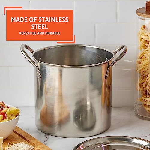 IMUSA 8 Quart Stainless Steel Stock Pot with Lid