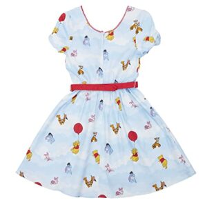 Loungefly Stitch Shoppe Disney Winnie the Pooh: Up in the Clouds Laci Dress, Size Medium