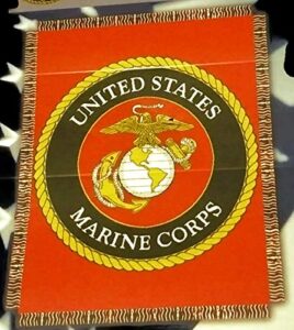northwest triple woven jacquard throw united states marines corps 46" x 59"