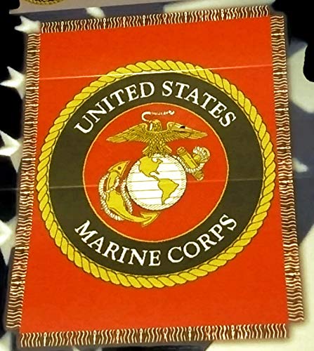 Northwest Triple Woven Jacquard Throw United States Marines Corps 46" x 59"