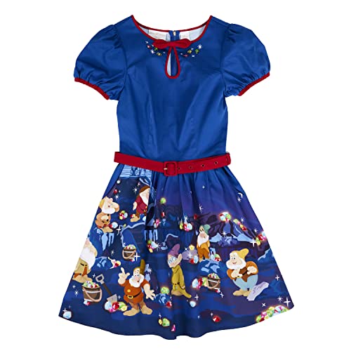 Loungefly Stitch Shoppe Disney Snow White: Mining Dwarfs Lauren Dress, Size Small