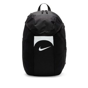 nike academy team backpack 30l with storm-fit technology (black/white)