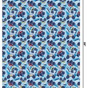 Titiweet Monster Truck Wrapping Paper for Boys Kids - Racing Wrapping Paper, 12 Sheets Car Wrapping Paper for Christmas Birthday Holiday, 20 x 28 Inches Per Sheet (Monster Truck(12 sheets))