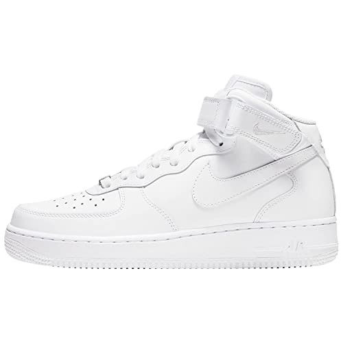 Nike Womens WMNS Air Force 1 '07 Mid DD9625 100 - Size 10W White/White-White