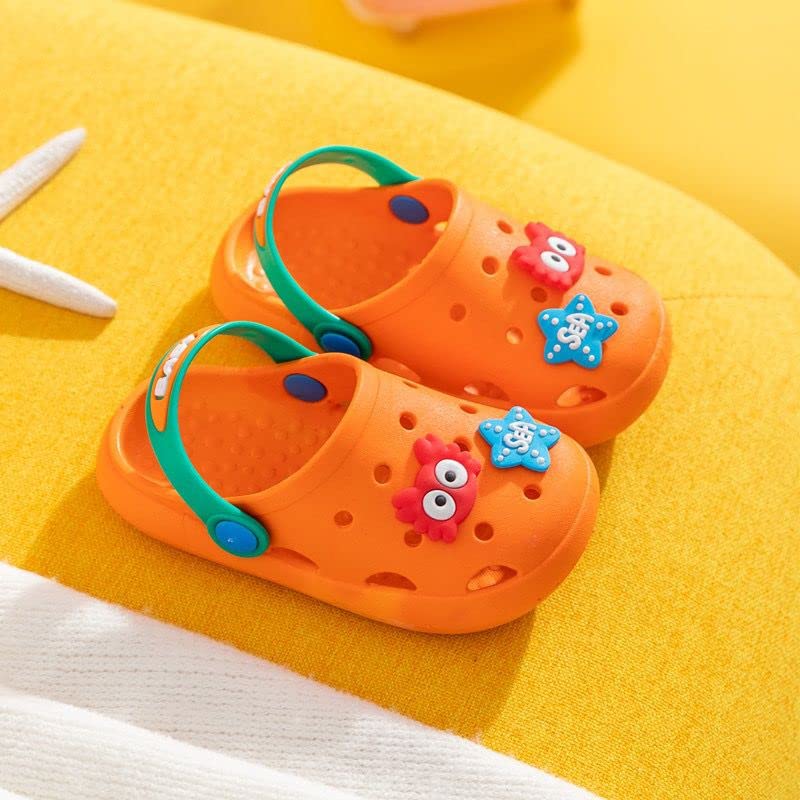 J J.N.E.L BE YOU Water Shoes for Kids, Toddler Clogs Size 7 Orange