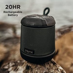 iHome Waterproof Bluetooth Speaker, Shockproof Portable Speaker with 20HR Battery Life, iP67 Wireless Speaker Great for Camping Essentials, Kayak Accessories, Beach Accessories, and Pool Accessories