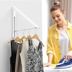 Anjuer Drying Rack Wall Mounted Clothes Hanger Folding Wall Coat Racks Aluminum Home Storage Organiser Space Savers