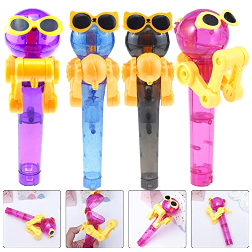 jojofuny Kids Toys Kids Toys Kids Toys Kids Toys 4Pcs Lollipop Holder Toy, Ups Lollipops Holder, Lollipop Robot, Party Favors for Kids Girls Boys Robot Toys Robot Toys Robot Toys Robot Toys