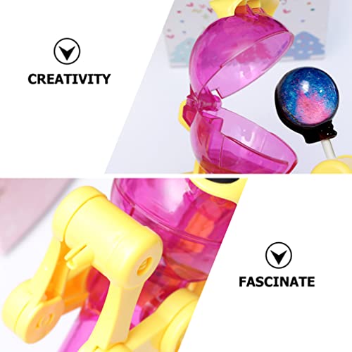 jojofuny Kids Toys Kids Toys Kids Toys Kids Toys 4Pcs Lollipop Holder Toy, Ups Lollipops Holder, Lollipop Robot, Party Favors for Kids Girls Boys Robot Toys Robot Toys Robot Toys Robot Toys