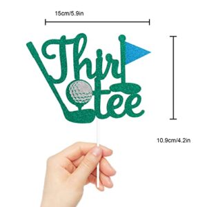 Thirtee Golf Happy 30th Birthday Cake Topper - Golf Ball Player Cake Topper For Men Sports 30th Birthday Party Supplies - Golf 30th Birthday Party Decoration for Golfer Fans