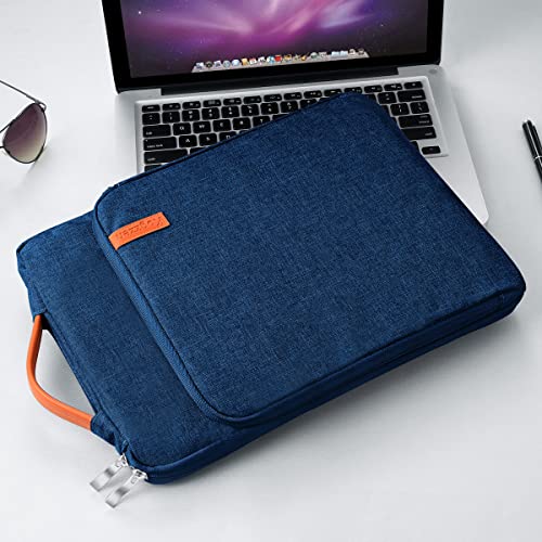 Kogzzen 15-16 Inch Laptop Sleeve Shockproof Protective Case Compatible with MacBook Pro 16/15, Surface Laptop 15, Surface Book 15, Waterproof Computer Bag Dell HP Lenovo Acer Asus - Blue