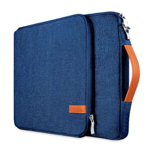 kogzzen 15-16 inch laptop sleeve shockproof protective case compatible with macbook pro 16/15, surface laptop 15, surface book 15, waterproof computer bag dell hp lenovo acer asus - blue