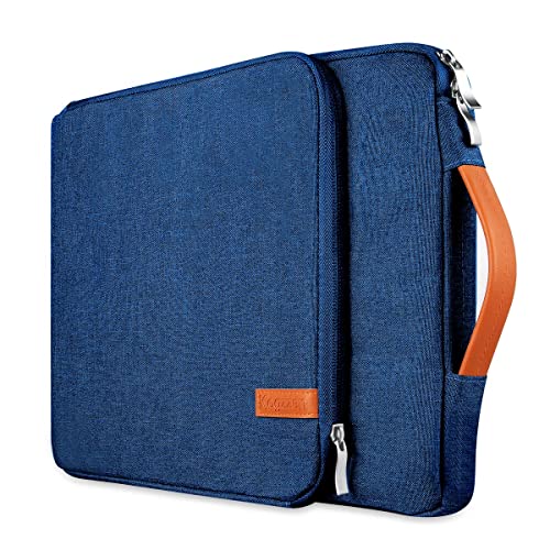 Kogzzen 15-16 Inch Laptop Sleeve Shockproof Protective Case Compatible with MacBook Pro 16/15, Surface Laptop 15, Surface Book 15, Waterproof Computer Bag Dell HP Lenovo Acer Asus - Blue