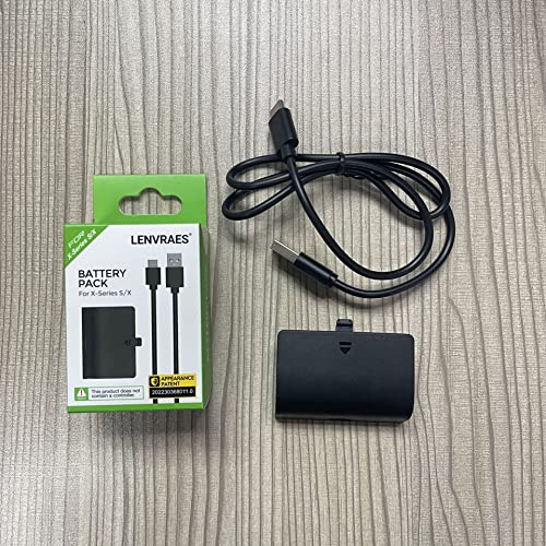 1 Pack Rechargeable Battery Pack for X-Series S/X Controller, Battery Pack with USB Charging Cable and LED Indicator