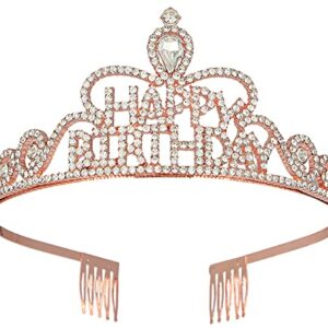 FGSS Birthday Rhinestone Tiaras-and-Crowns Crystal Headband - Womens Birthday Queen Princess Crown Hair Accessories