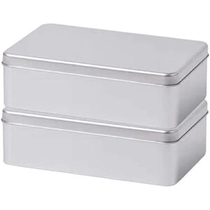 zerodeko cake pans 2pcs loaf pan stainless steel baking bread pan toast molds empty gift boxes cookie case metal bakeware for home kitchen meatloaf cake brownies oven & dishwasher safe cake pan