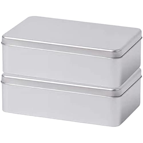 Zerodeko Cake Pans 2pcs Loaf Pan Stainless Steel Baking Bread Pan Toast Molds Empty Gift Boxes Cookie Case Metal Bakeware for Home Kitchen Meatloaf Cake Brownies Oven & Dishwasher Safe Cake Pan