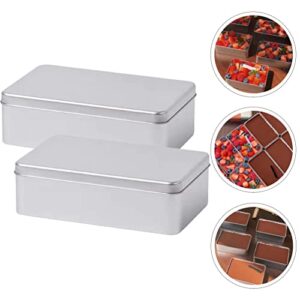 Zerodeko Cake Pans 2pcs Loaf Pan Stainless Steel Baking Bread Pan Toast Molds Empty Gift Boxes Cookie Case Metal Bakeware for Home Kitchen Meatloaf Cake Brownies Oven & Dishwasher Safe Cake Pan