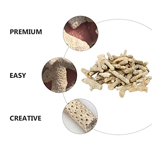 ULTECHNOVO Aquarium Decorative Gravel Natural Crushed Rocks 500g Coral Fish Tank Gravel Decor Aquarium Bottom Landscape Layout Ornaments for Fish Tank(Random Color) Fish Tank Filters