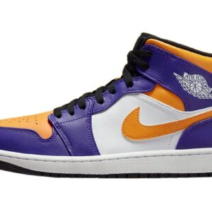 Jordan Mens Air 1 Mid DQ8426 517 Lakers - Size 9.5