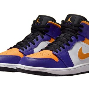 Jordan Mens Air 1 Mid DQ8426 517 Lakers - Size 9.5