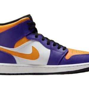 Jordan Mens Air 1 Mid DQ8426 517 Lakers - Size 9.5