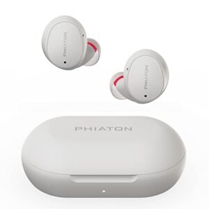 phiaton bonobuds lite true wireless earbuds with clear voice by intelligo and ambient mode | bluetooth earphones with 11 hour playtime