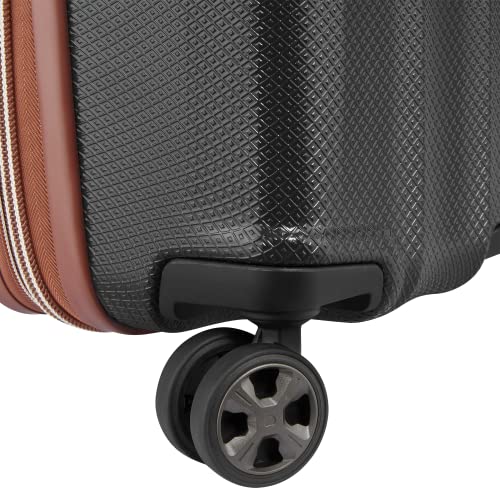 DELSEY Paris St. Tropez Hardside Expandable Luggage with Spinner Wheels, Black, 2-Piece Set (21/28)