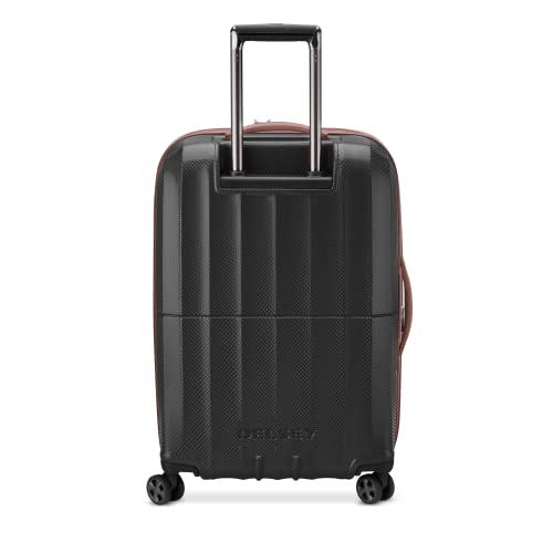 DELSEY Paris St. Tropez Hardside Expandable Luggage with Spinner Wheels, Black, 2-Piece Set (21/28)