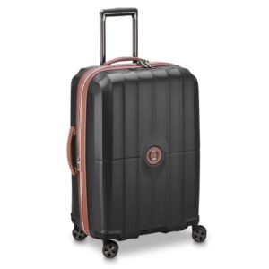 DELSEY Paris St. Tropez Hardside Expandable Luggage with Spinner Wheels, Black, 2-Piece Set (21/28)