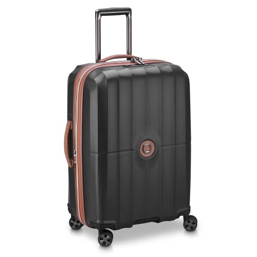 DELSEY Paris St. Tropez Hardside Expandable Luggage with Spinner Wheels, Black, 2-Piece Set (21/28)
