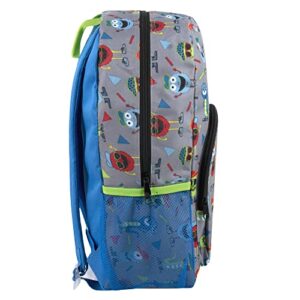 Trail maker Boys Backpack and Pencil Case Set for Kindergarten, Elementary School, 17 Inch Kids Backpack with Side Pockets (Spirited Sports Fans)