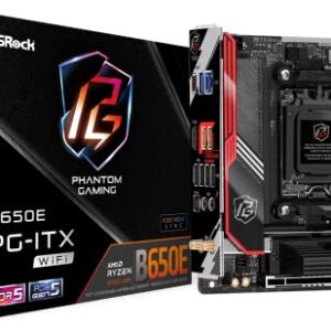 ASRock B650E PG-ITX WiFi AMD Ryzen 7000 Series CPU Compatible (Soket AM5) B650 Mini-ITX Motherboard