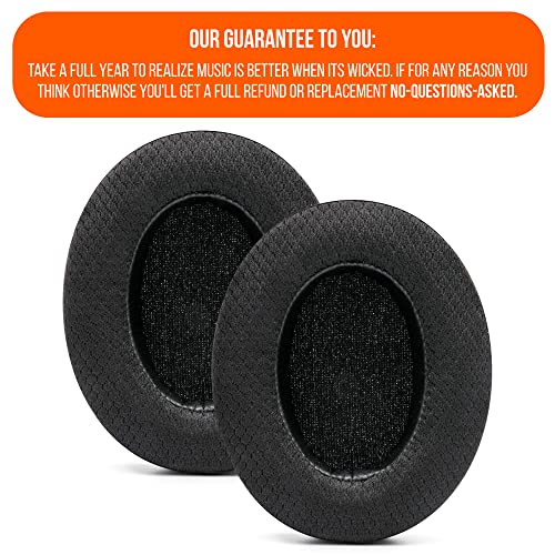 WC Freeze for Arctis Nova - Hybrid Fabric Cooling Gel Replacement Earpads for Arctis Nova Pro Wired, Nova 7, 3, 1 - Made by Wicked Cushions (Does Not Fit Nova Pro Wireless) | Black