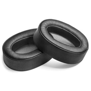 WC Thick Earpads for Sony Wh-900N and MDR-100ABN Headphones by Wicked Cushions - Soft PU Leather Cushions, Luxurious Noise Isolating Memory Foam, Added Thickness | Black